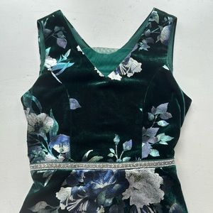 Green Velvet Girls dress 7
